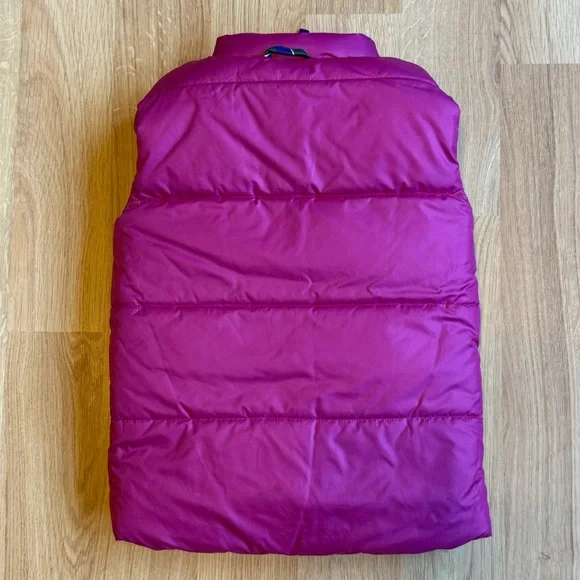 EUC Ralph Lauren Girl Reversible Down Filled Puffer Vest-Pink and Blue